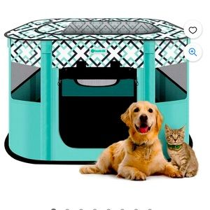 Tasdise Portable Pet Playpen Exercise Play Tent Kennel for Puppy Dog Cat rabbit